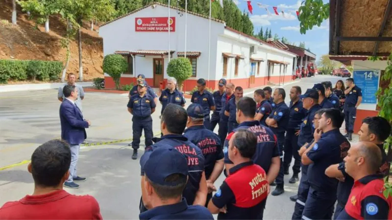 Muğla İtfaiyesi'ne doğalgaz yangınlarına karşı eğitim