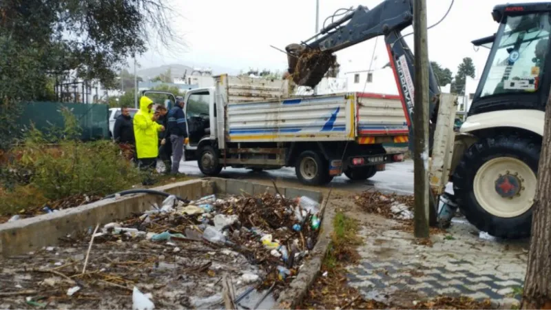 Muğla Büyükşehir yoğun yağışlara karşı teyakkuzda