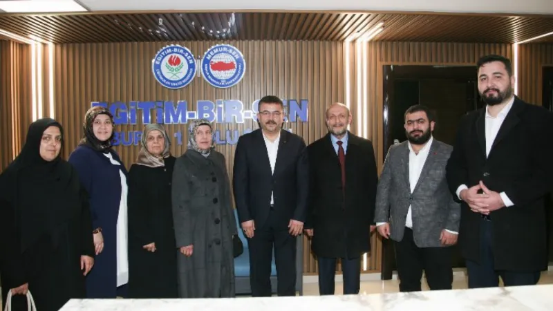 Bursa'da Saadet Partisi'nden Eğitim-Bir-Sen'e ziyaret