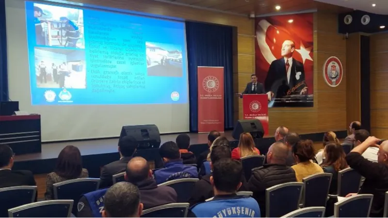 Muğla Zabıtası'nın uygulaması seminere örnek oldu