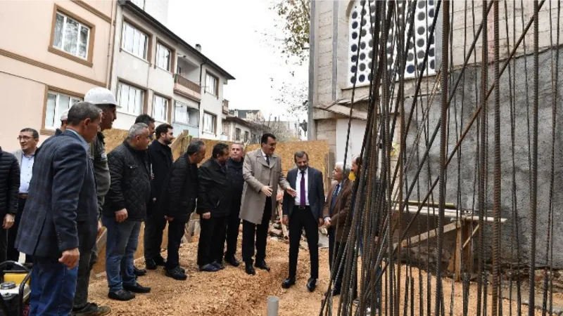 Bursa Osmangazi'de Elmasbahçeler Camii'ne yeni minare