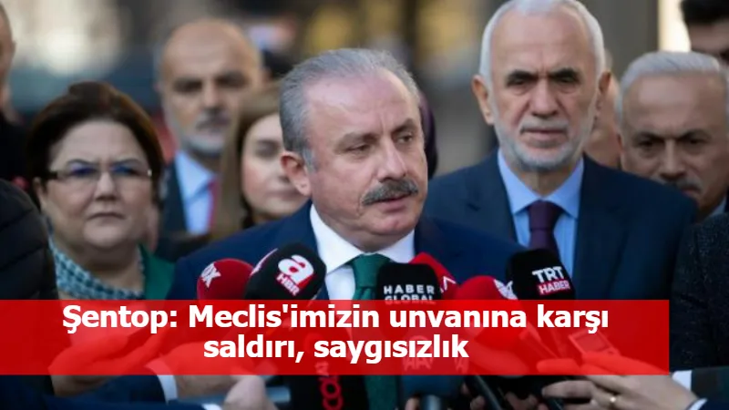 Şentop: Meclis'imizin unvanına karşı saldırı, saygısızlık