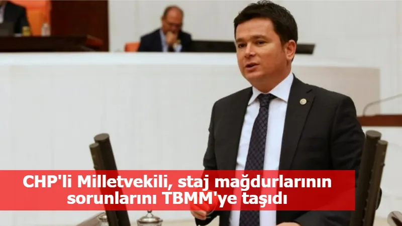 CHP'li Milletvekili, staj mağdurlarının sorunlarını TBMM'ye taşıdı