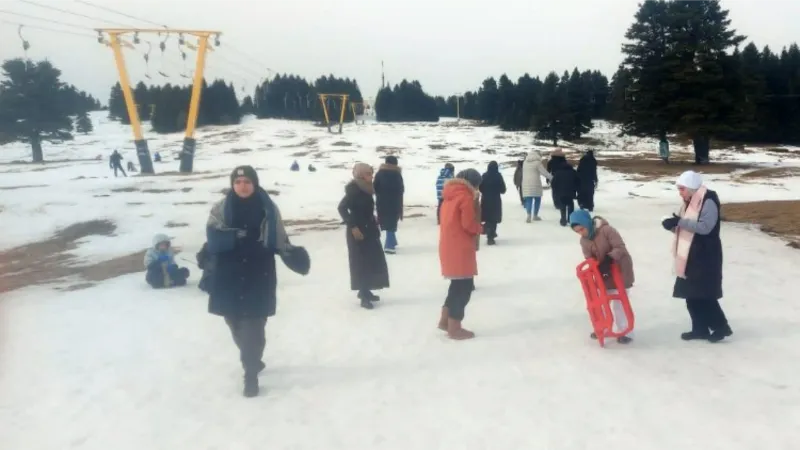 Mudanyalı gençlerden ‘Uludağ Milli Park’ keyfi