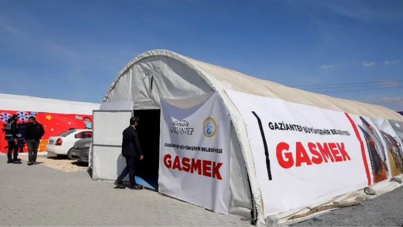 Gaziantep Nurdağı'nda aileler konteyner kente yerleştiriliyor