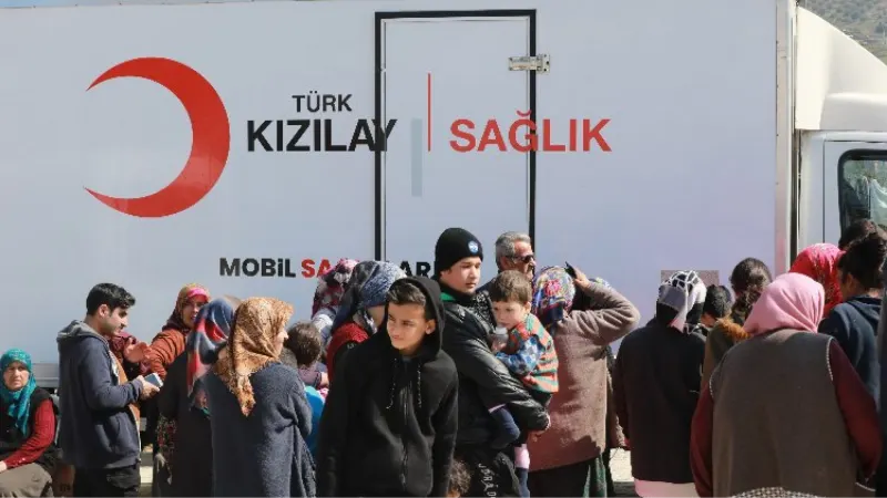 Kızılay Mobil Sağlık ekiplerinin lokasyonları güncelledi