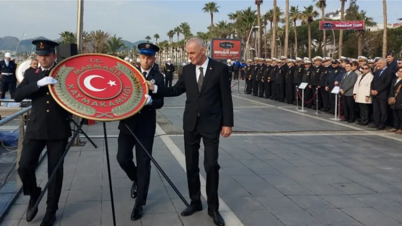 Atatürk'ün Marmaris'e gelişi hüzünlü kutlandı