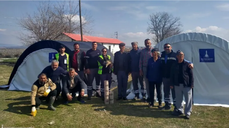 Kahramanmaraş ve çevresindeki 40 köyde İzmir dayanışması