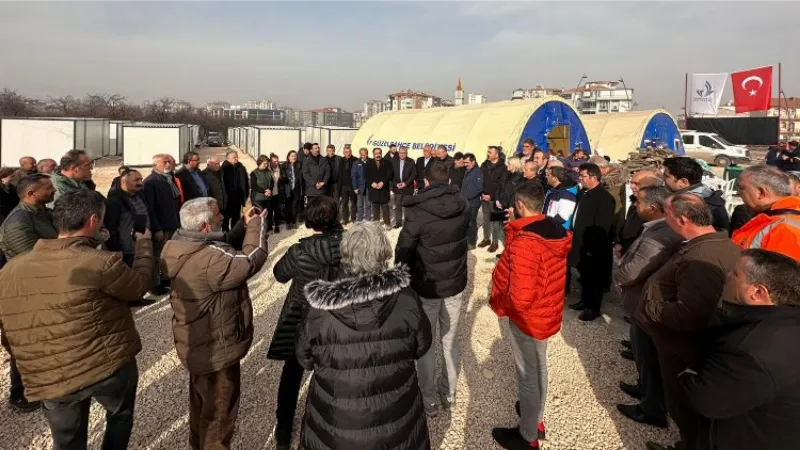 Başkanlardan Güzelbahçe Konteyner Kente ziyaret