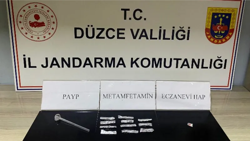 Düzce'de uyuşturucuya 1 tutuklama!