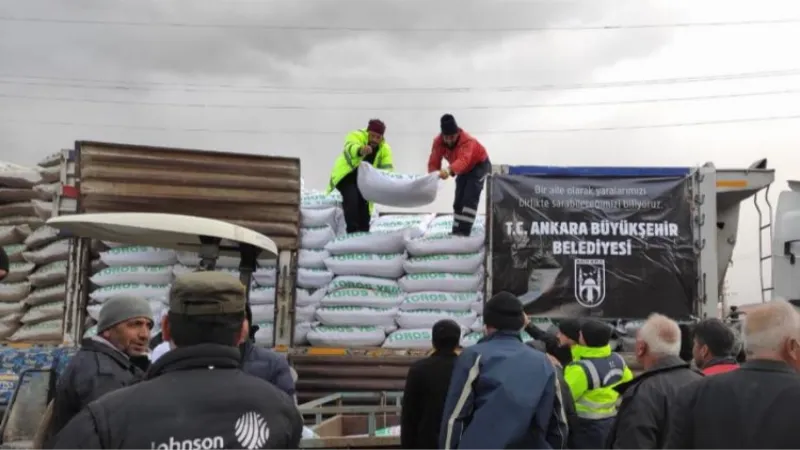 Maraş ve Adıyaman üreticilerine yem desteği