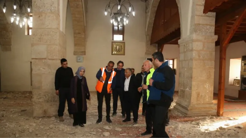 Kayseri'de tarihi camiye büyük restorasyon