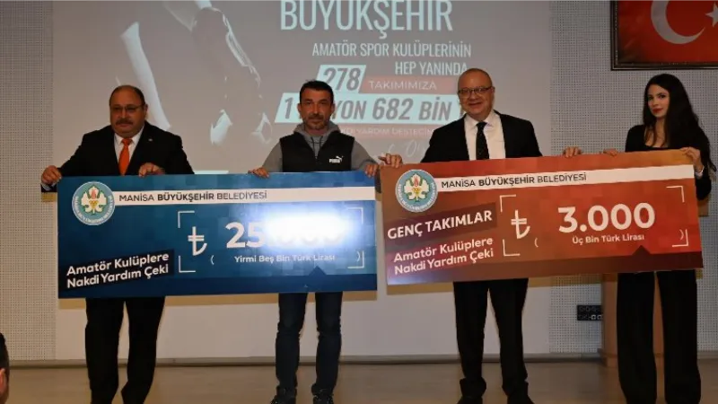 Manisa'da amatörler 'çek'lendi! 278 kulübe 1,6 milyon TL'lik nakdi destek