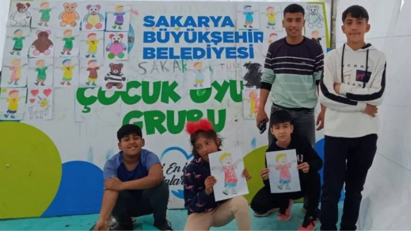 Sakarya Diyarbakır’da afet çocuklarının sevinci oldu