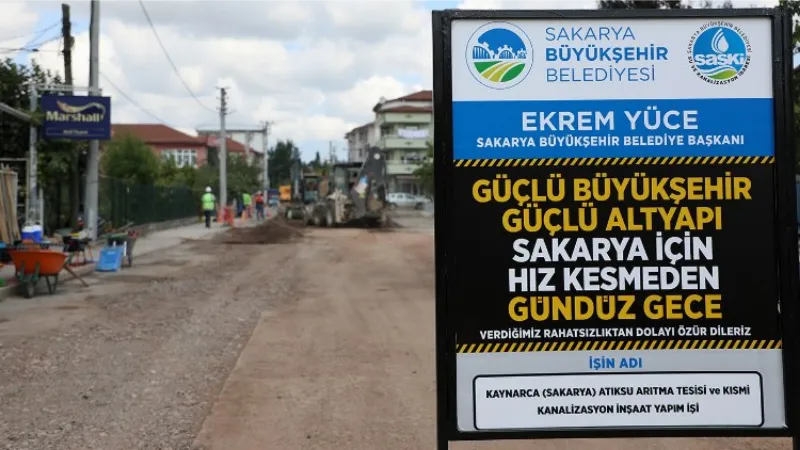 Sakarya'da 50 bin metrelik hat çalışması sürüyor