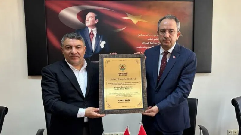 Başkan Şayir’den Kaymakam Kubilay’a 'fahri' berat