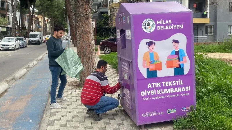 Milas'ta 6,6 ton atık tektsil toplandı