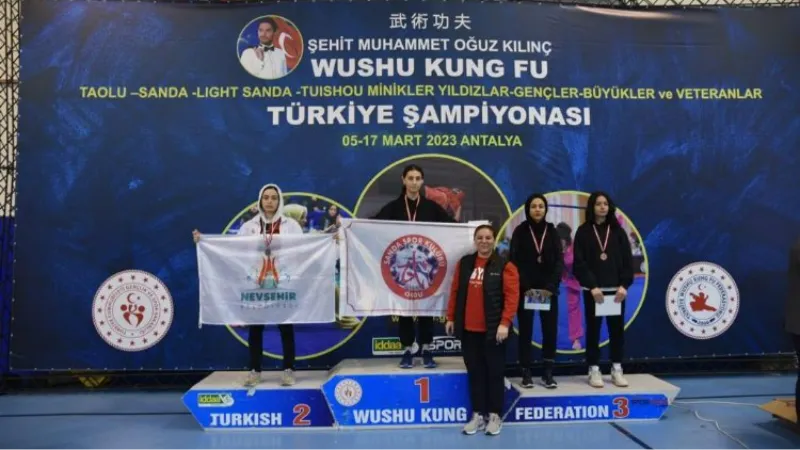 Nevşehirli sporculardan Wushu Kung Fu başarısı