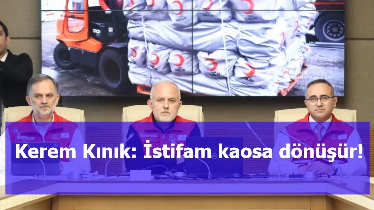 Kerem Kınık: İstifam kaosa dönüşür!