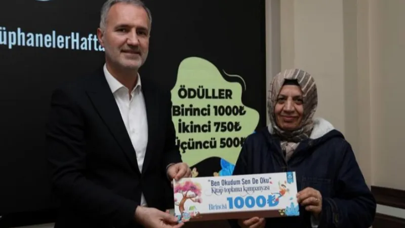 Bursa İnegöl'de 'Kitap Kampanyası'nın kazananları ödüllendirildi