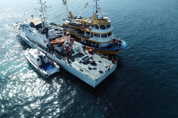 Tekirdağ'da balık avına dronlu denetim