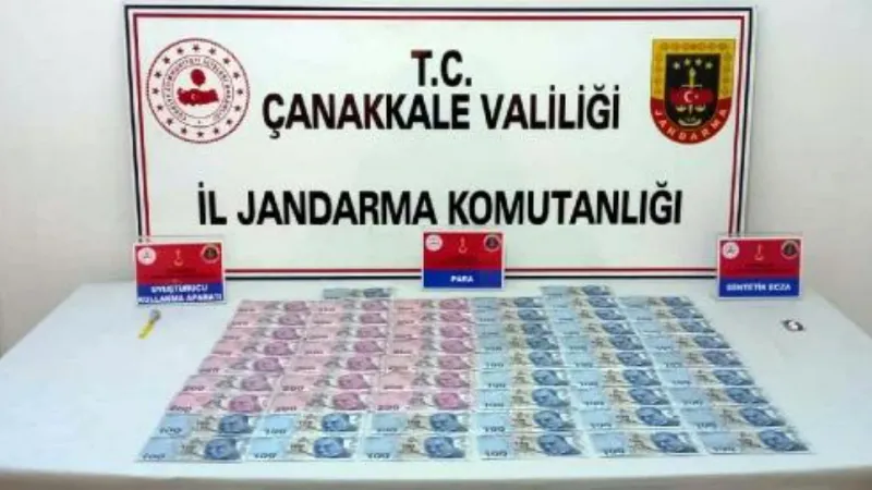 Çanakkale'de sahte para operasyonu: 3 gözaltı