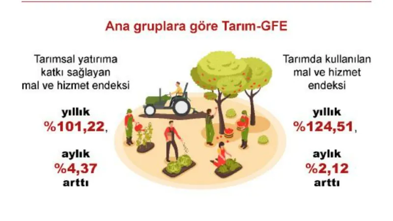 Tarımsal girdi fiyat endeksi kasımda arttı