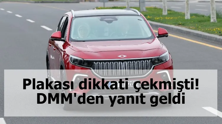 Plakası dikkati çekmişti! DMM'den yanıt geldi