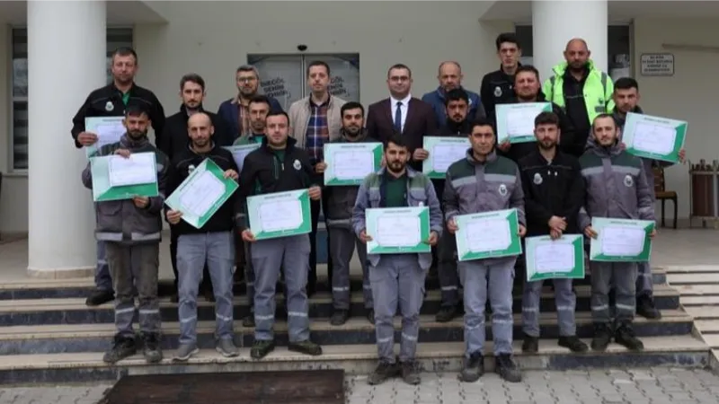 Bursa İnegöl Belediyesi'nde personele 'Bahçıvanlık' sertifikası