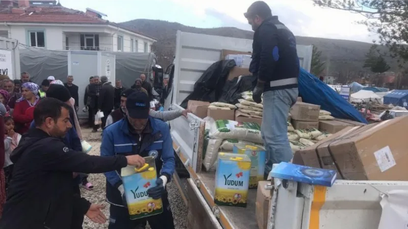 Muğla'dan Malatya'daki depremzedelere Ramazan desteği