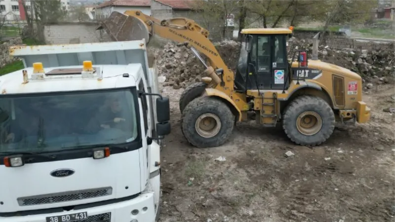 Kayseri Melikgazi'de hafriyat çalışması