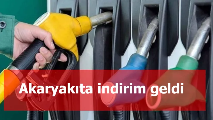 Akaryakıta indirim geldi