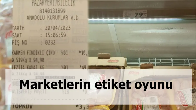 Marketlerin etiket oyunu