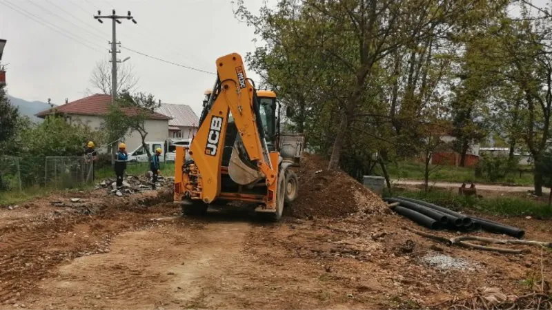 Sakarya Akyazı'da altyapı çalışmaları sürüyor