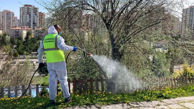 Kayseri Talas'ta sinek ve haşerata erken önlem