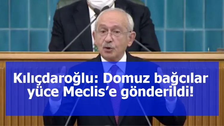 Kılıçdaroğlu: Domuz bağcılar yüce Meclis’e gönderildi!