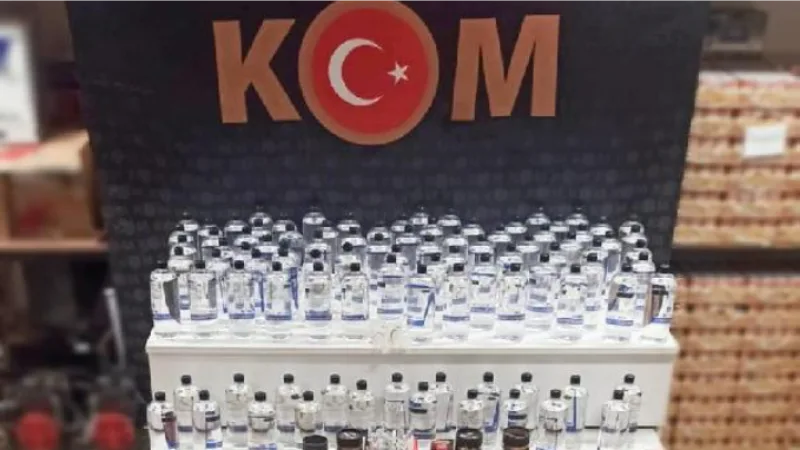 Eskişehir’de 112 litre sahte içkiye 2 gözaltı
