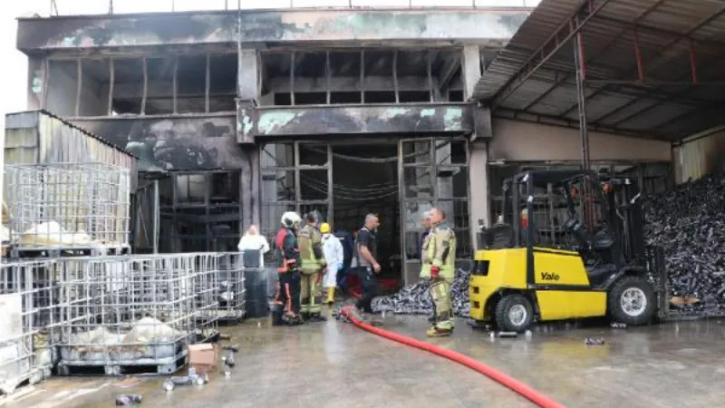 Ankara'da kimyasal madde dolum fabrikasında yangın: 1 ölü, 3 yaralı