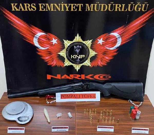 Kars'taki uyuşturucu operasyonunda 5 tutuklama