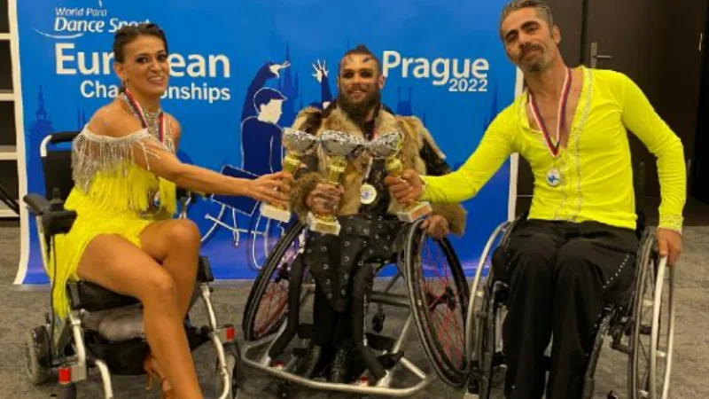 Engelsiz Sanat Topluluğu, Para Dans Avrupa Şampiyonası’nda 6 madalya kazandı