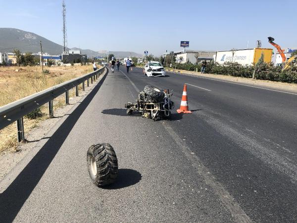 İzmir'de otomobilin çarptığı ATV'nin sürücüsü öldü