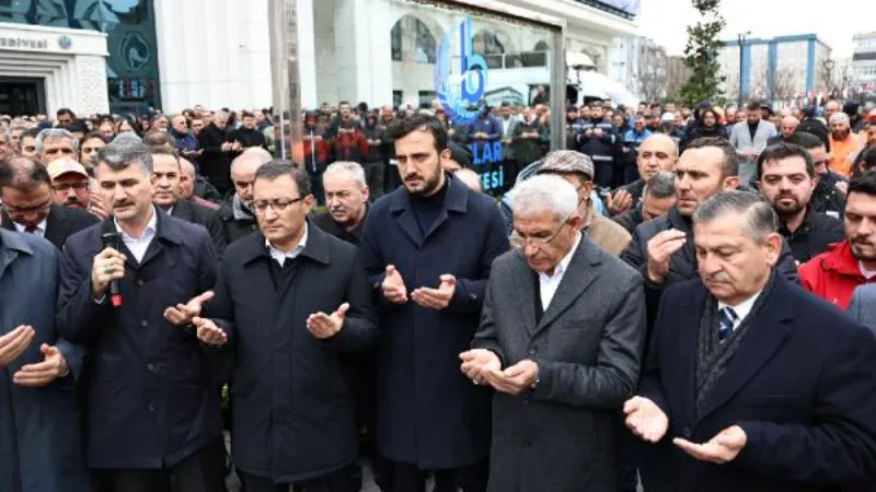 Bağcılar Belediyesi'nin çalışanları son yolculuğuna uğurlandı 