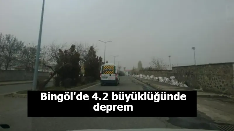 Bingöl'de 4.2 büyüklüğünde deprem