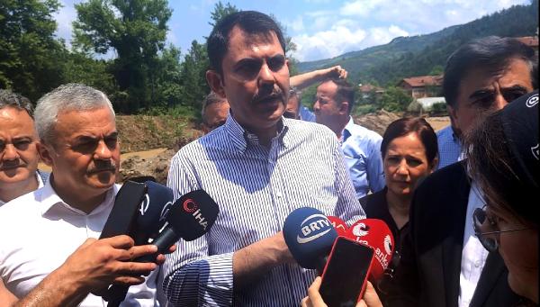 Bakan Kurum, selin vurduğu Karabük'te