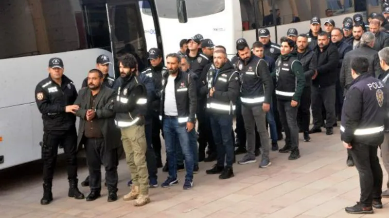 Kahramanmaraş'taki suç örgütü operasyonunda 77 kişi adliyede