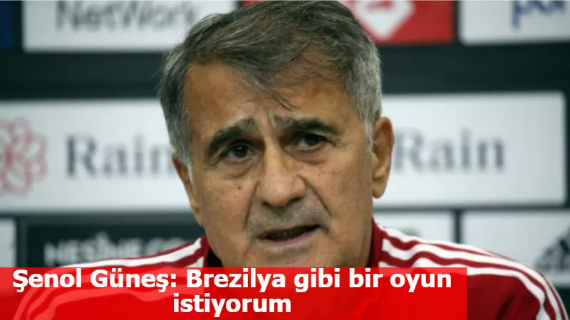 Şenol Güneş: Brezilya gibi bir oyun istiyorum