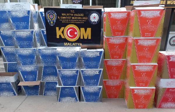 Malatya'da 4 milyon 455 bin kaçak makaron ele geçirildi