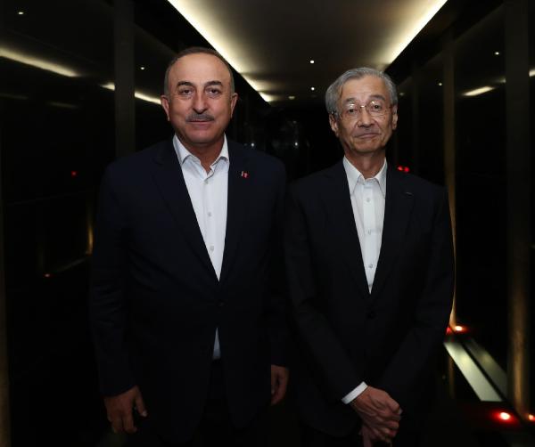 Çavuşoğlu, Türkiye-Japonya İş Konseyi Eşbaşkanı Mitsuoka ile görüştü