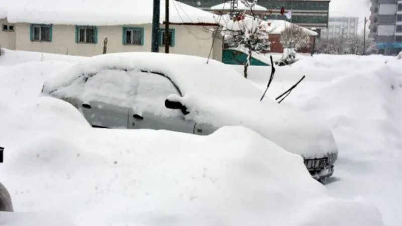 Bitlis'te 82 köy yolu, kardan kapandı