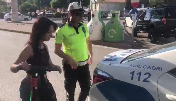 Adana'da ‘skuter’ denetimi; 16 kişiye 6 bin 832 lira ceza